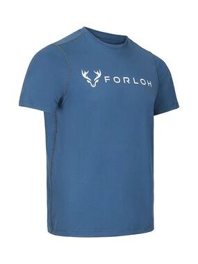 FORLOH Men’s Ensign Blue Performance Short Sleeve Tee